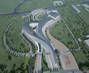 Modern Architectural Bird's-eye View Planning-ID:728213077