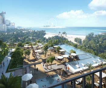Modern Architectural Bird's-eye View Planning-ID:443756107