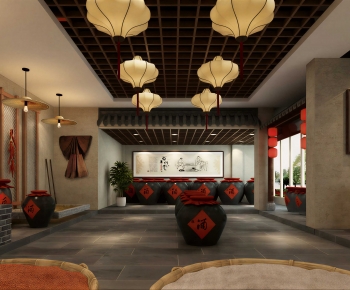 New Chinese Style Exhibition Hall-ID:344450008