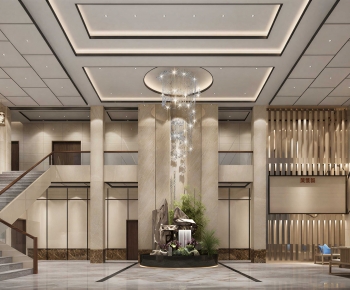 New Chinese Style Lobby Hall-ID:950229889