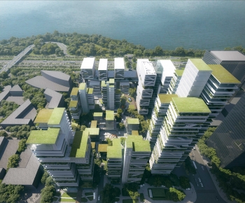 Modern Architectural Bird's-eye View Planning-ID:616340697