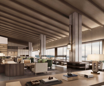 New Chinese Style Office Rest Area-ID:734489921
