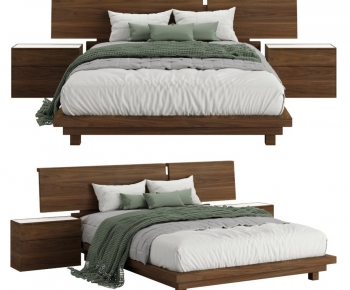 Modern Double Bed-ID:427995922