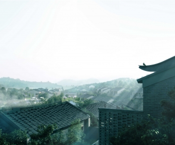 New Chinese Style Appearance Of Commercial Building-ID:552022931