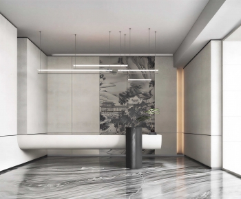 Modern Office Reception Desk-ID:212650357