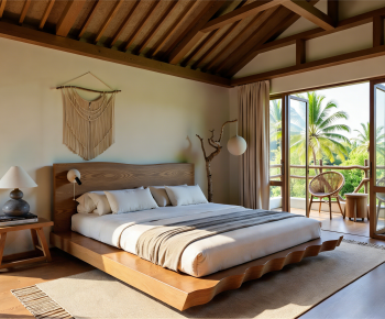 Wabi-sabi Style Bedroom-ID:149669891