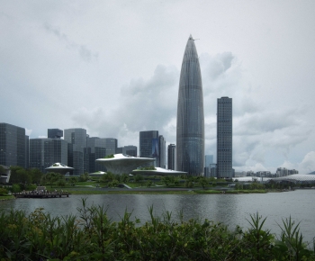 Modern Appearance Of Commercial Building-ID:382052908