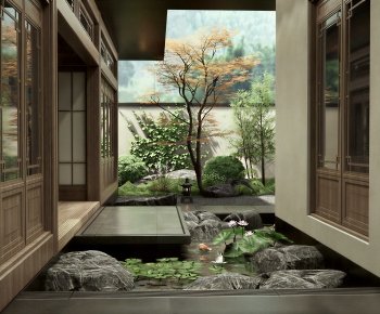 New Chinese Style Courtyard/landscape-ID:730295903