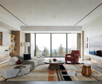 Modern A Living Room-ID:696104057