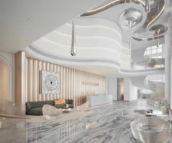 Modern Office Reception Desk-ID:683710108