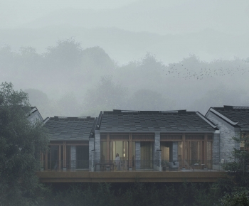 Chinese Style Appearance Of Commercial Building-ID:467633016