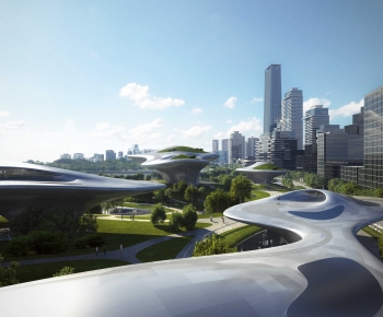 Modern Architecture Of Artistic Style-ID:849217892