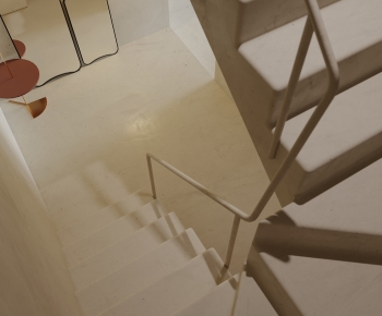 Wabi-sabi Style Office Stairwell-ID:645737894