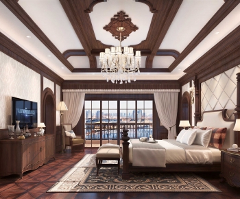 American Style Bedroom-ID:682138928
