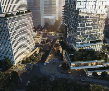 Modern Architectural Bird's-eye View Planning-ID:764969115
