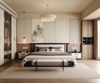 New Chinese Style Bedroom-ID:764510675