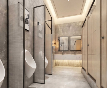 Modern Public Toilet-ID:742326023