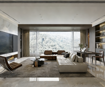 Modern A Living Room-ID:901930397