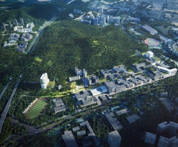 Modern Architectural Bird's-eye View Planning-ID:339715965