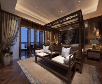 New Chinese Style Bedroom-ID:954332117