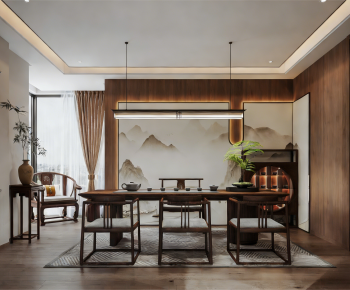 New Chinese Style Tea House-ID:875189318