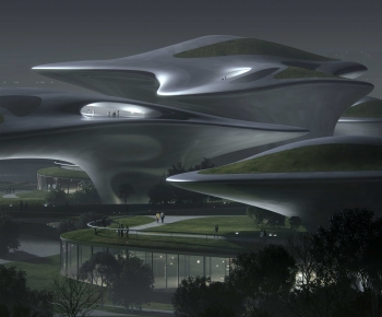 Modern Architecture Of Artistic Style-ID:386622914