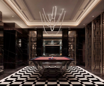 Retro Style Billiards Room-ID:376430996