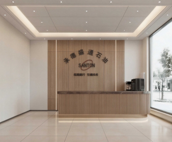 Modern Office Reception Desk-ID:654419907