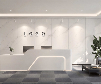 Modern Office Reception Desk-ID:601078996