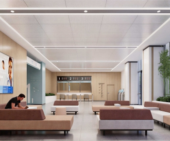 Modern Hospital Hall-ID:423352006