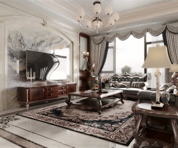 European Style A Living Room-ID:712910892