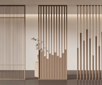 Modern Wooden Screen Partition-ID:122673032