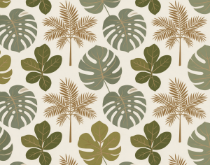 ModernAnimal And Plant Pattern Wallpaper