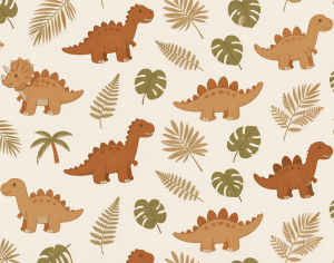 ModernAnimal And Plant Pattern Wallpaper