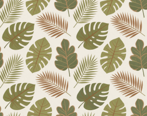 ModernAnimal And Plant Pattern Wallpaper