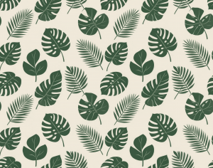ModernAnimal And Plant Pattern Wallpaper