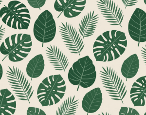 ModernAnimal And Plant Pattern Wallpaper