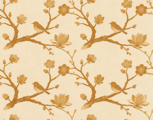 ModernAnimal And Plant Pattern Wallpaper