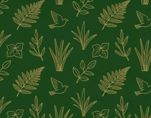 ModernAnimal And Plant Pattern Wallpaper