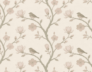 ModernAnimal And Plant Pattern Wallpaper