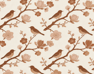 ModernAnimal And Plant Pattern Wallpaper