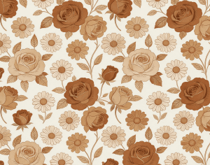 ModernAnimal And Plant Pattern Wallpaper