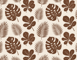 ModernAnimal And Plant Pattern Wallpaper