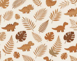 ModernAnimal And Plant Pattern Wallpaper