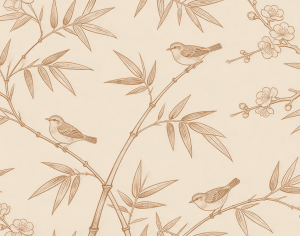 ModernAnimal And Plant Pattern Wallpaper