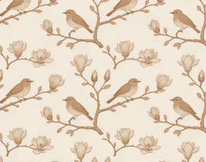 ModernAnimal And Plant Pattern Wallpaper