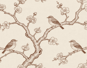 ModernAnimal And Plant Pattern Wallpaper