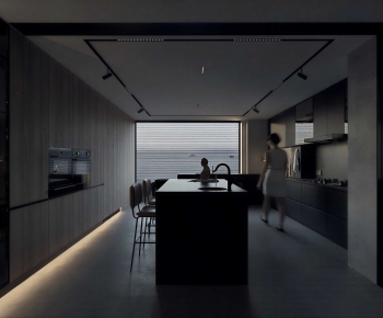 Modern Open Kitchen-ID:542407996
