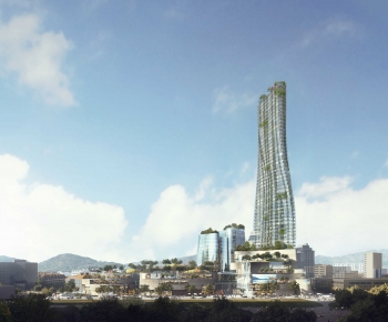 Modern Appearance Of Commercial Building-ID:399902112