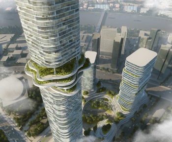 Modern Architectural Bird's-eye View Planning-ID:756051068